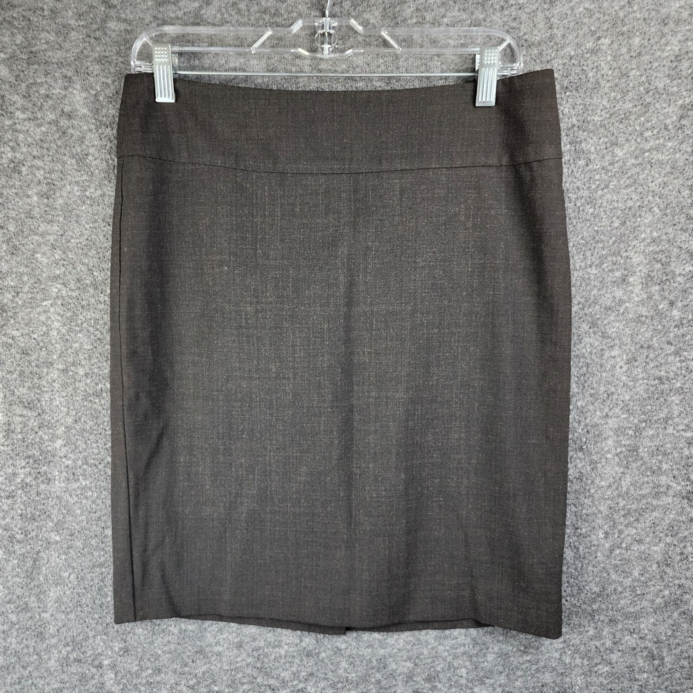 Express Design Studio Skirt Women 6 Pencil Brown Textured Lined Business EUC